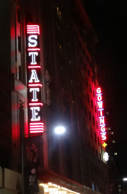 gowings state theatre signs